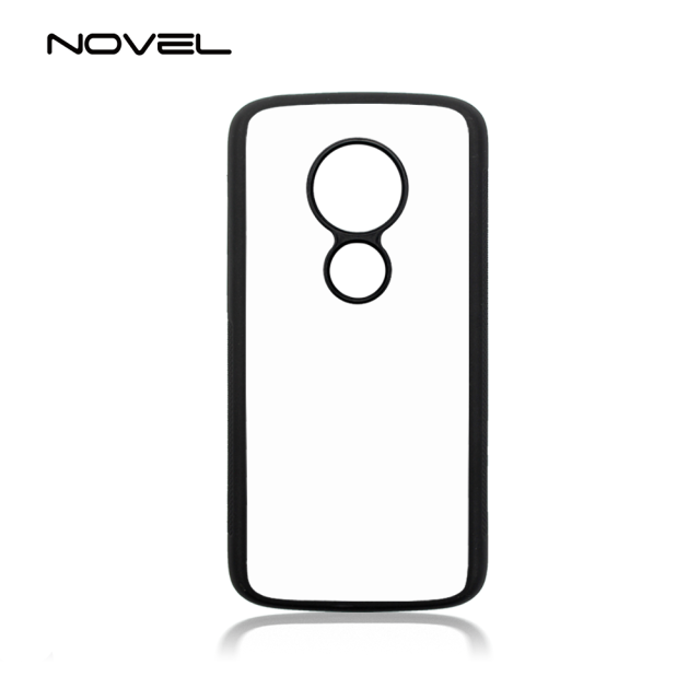 For Moto E5/G6 Play Blank Sublimation 2D Silicone TPU Cell Phone Back Case