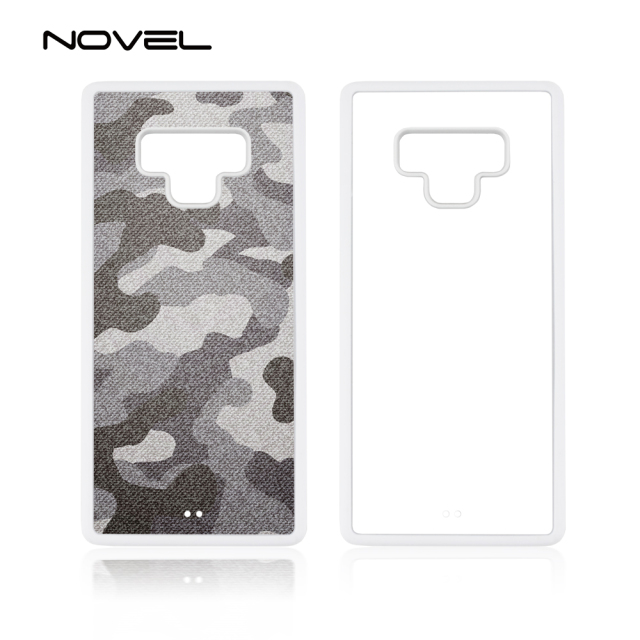 For Galaxy Note 9 Sublimation Blank 2D TPU Rubber Phone Back Shell Case