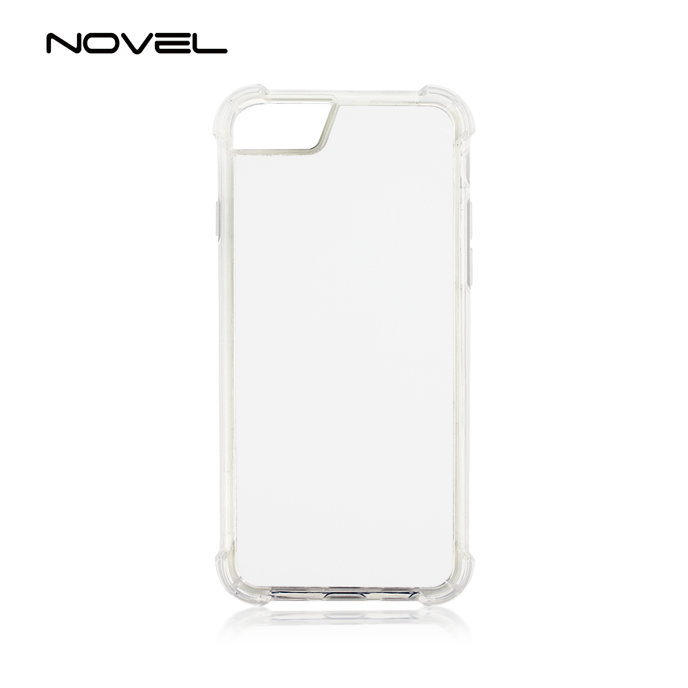 Universal TPU Case For iPhone 6/7/8 Plus Four Corner Anti Crack Sublimation 2D Phone Back Case