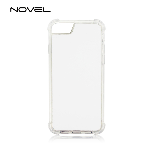 Universal TPU Case For iPhone 6/7/8 Plus Four Corner Anti Crack Sublimation 2D Phone Back Case