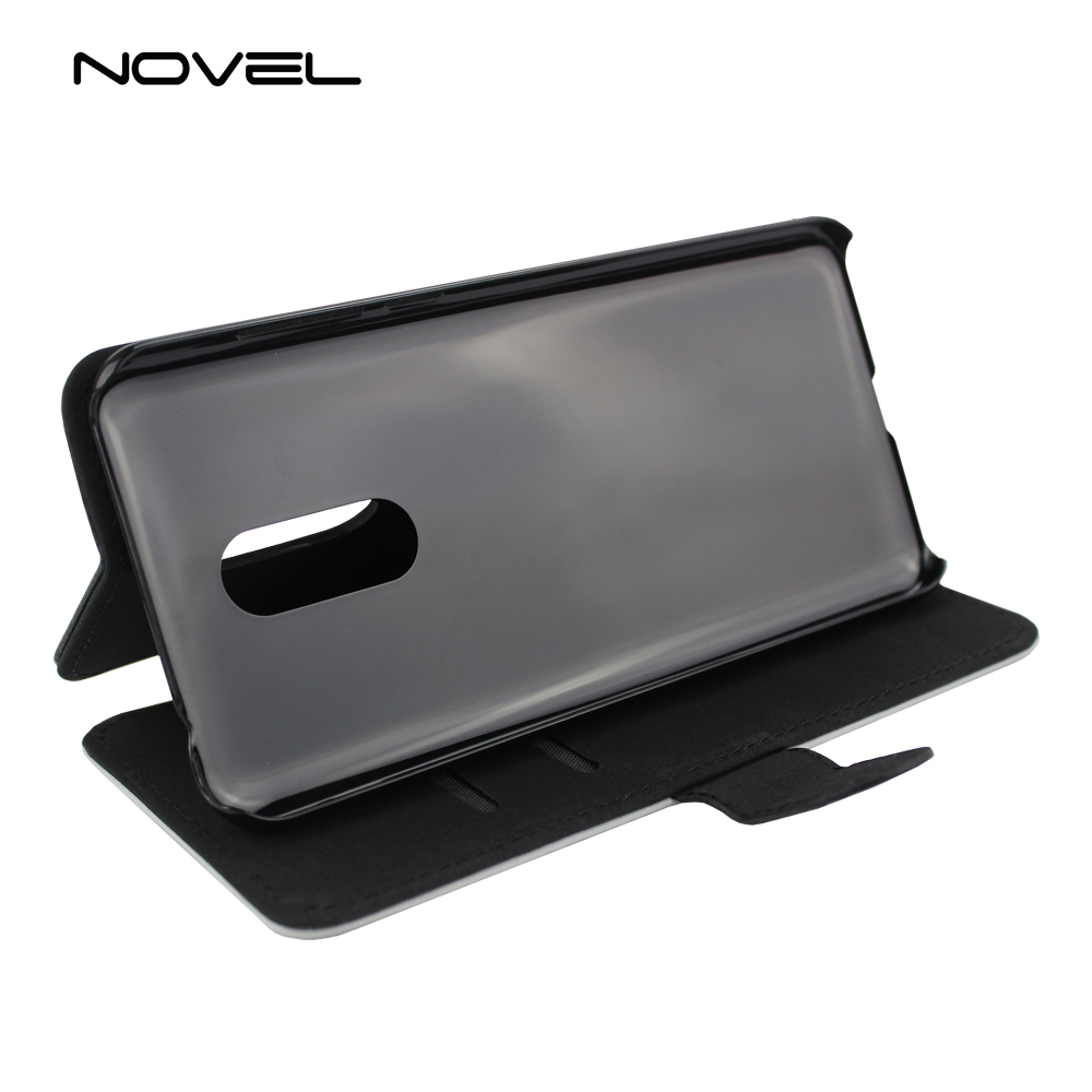 For Xiaomi Redmi 5 Plus Sublimation Blank PU Leather Flip Phone Wallet Case