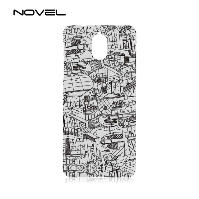 For Nokia 3.1 Sublimation 3D Plastic Blank White Phone Cover