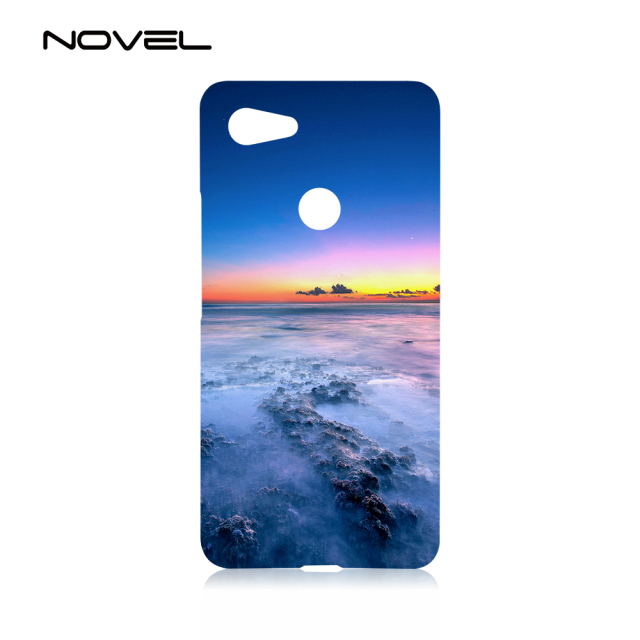 For Google Pixel 3 XL 5.5&quot; Sublimation Blank White 3D Plastic Phone Cover