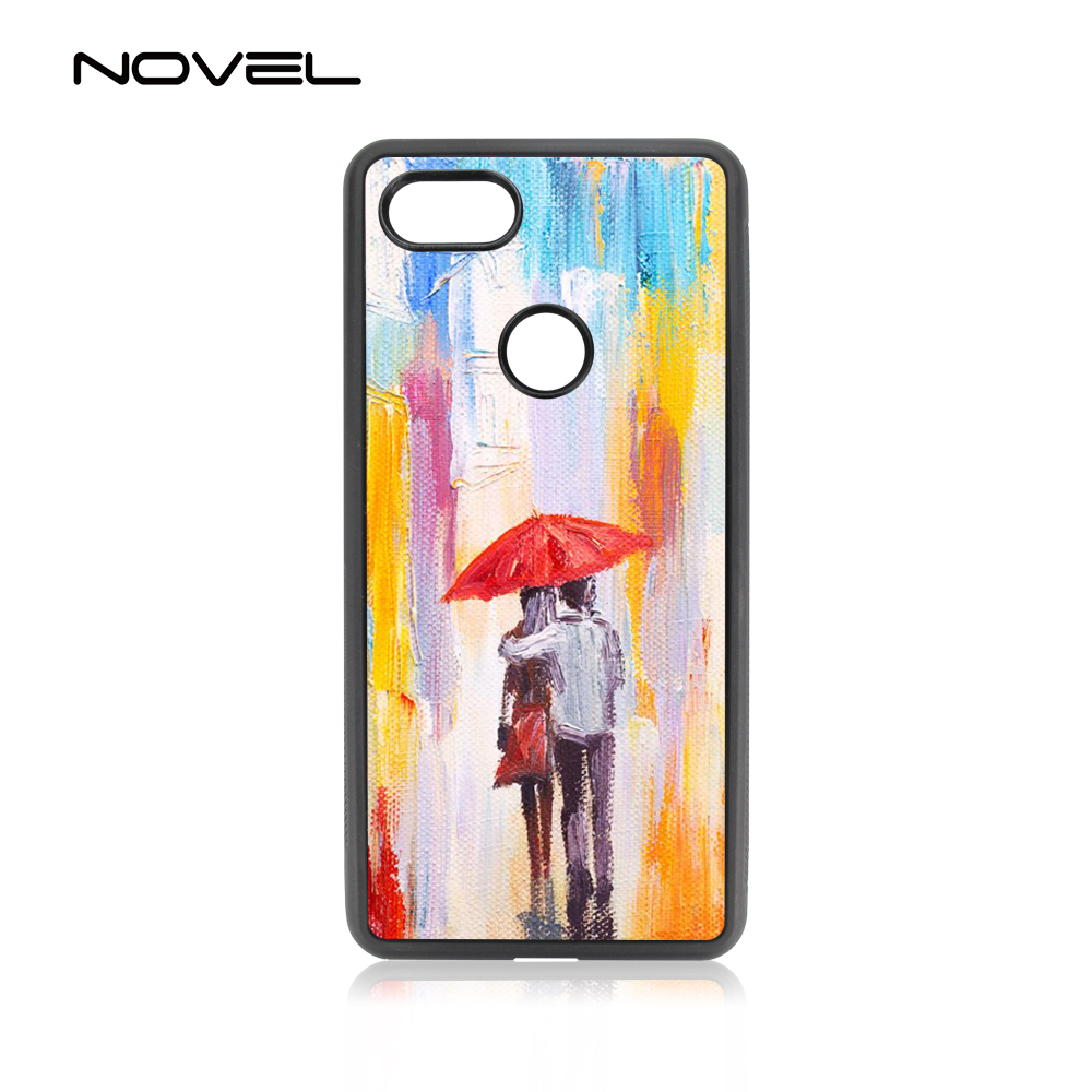 For Google Pixel 3 XL 5.5" Sublimation Blank TPU Rubber Phone Back Case