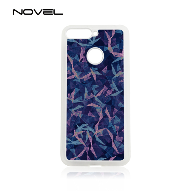 For Huawei Honor 7A With Fingerprint Hole Sublimation 2D Blank TPU Rubber Phone Shell