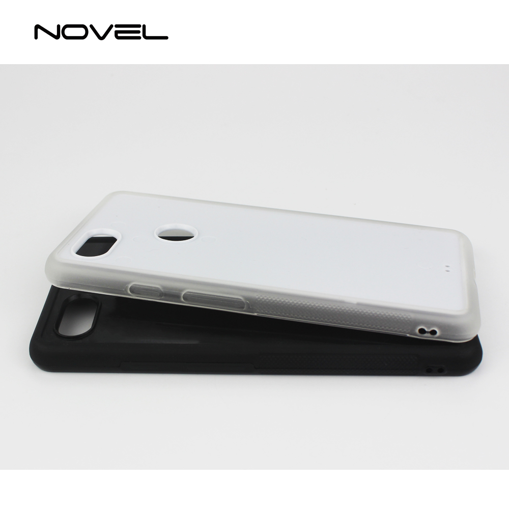 For Google Pixel 3 XL 5.5" Sublimation Blank TPU Rubber Phone Back Case