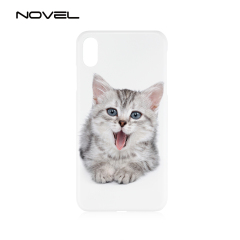 New!!!For iPhone XS Max  6.5" Custom Sublimation Blank 3D Plastic Smartphone Shell Case