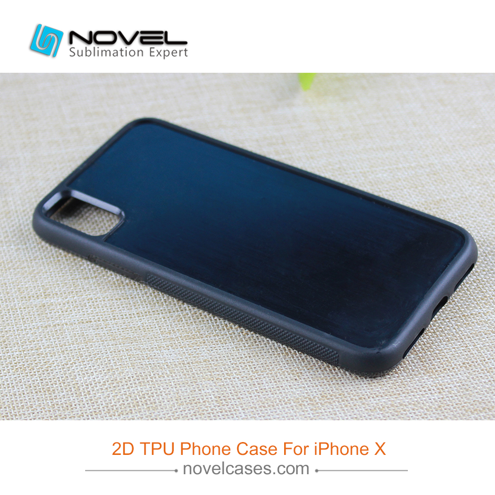 New!!! For iPhone XS/iPhone X Custom Sublimation Blank 2D Rubber TPU Phone Case