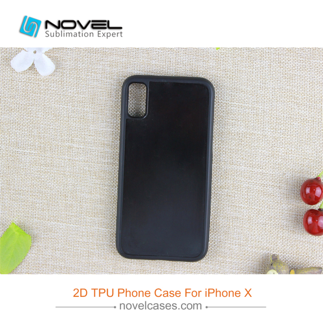 New!!! For iPhone XS/iPhone X Custom Sublimation Blank 2D Rubber TPU Phone Case