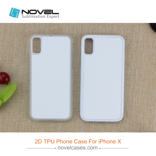 New!!! For iPhone XS/iPhone X Custom Sublimation Blank 2D Rubber TPU Phone Case