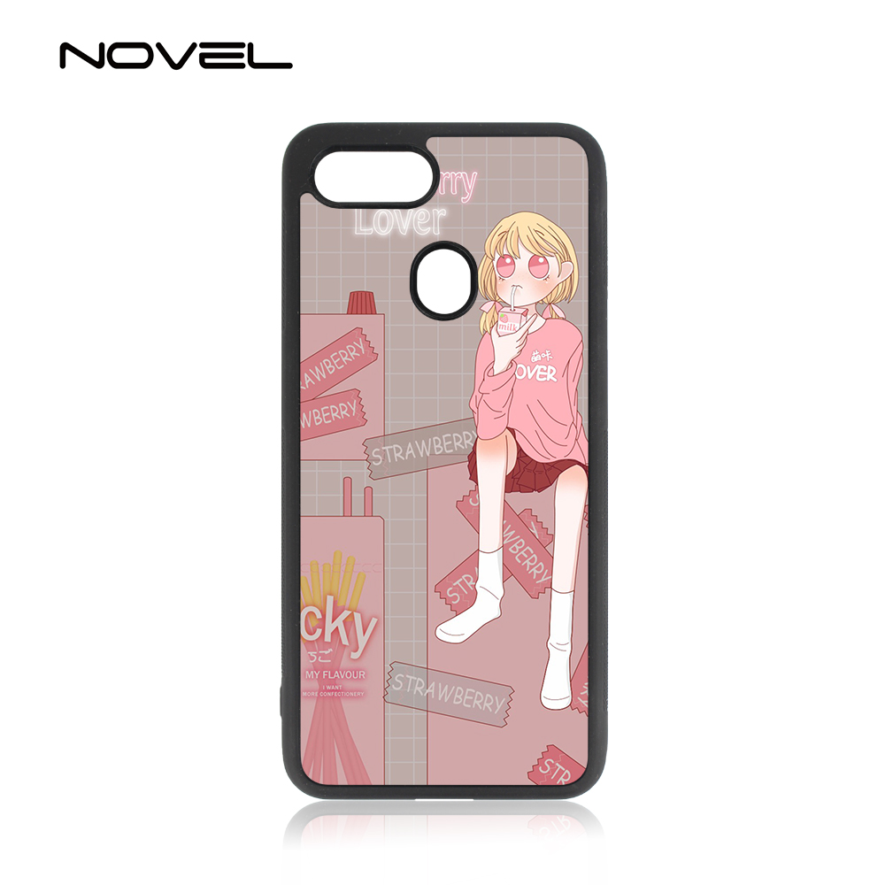 For OPPO F9 Sublimation Blank 2D TPU Rubber Phone Back Case