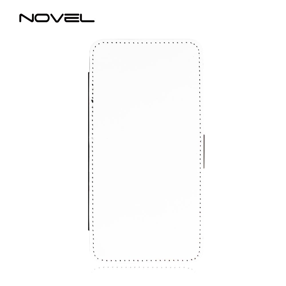 For iPhone XR Custom Sublimation Blank Leather Flip Phone Case