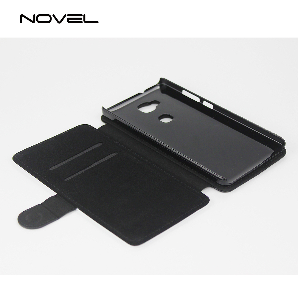 For Huawei Honor 5X Sublimation Blank PU Flip Phone Wallet Case