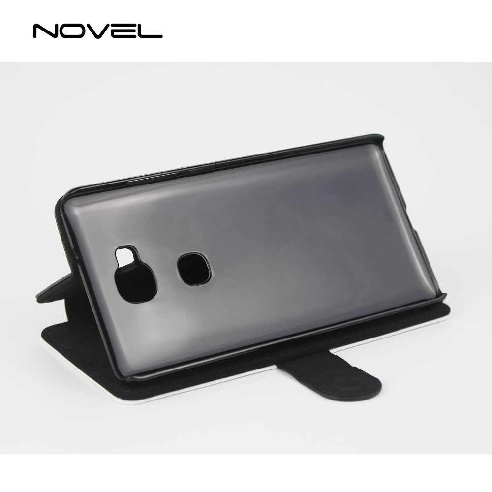 For Huawei Honor 5X Sublimation Blank PU Flip Phone Wallet Case