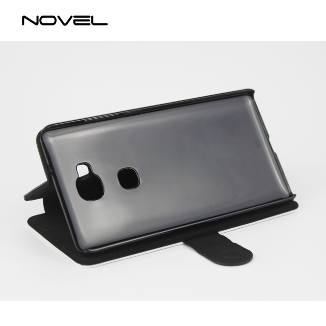 For Huawei Honor 5X Sublimation Blank PU Flip Phone Wallet Case