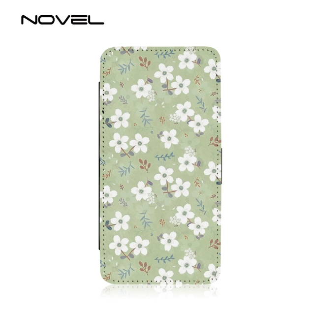 For iPhone XS Max Blank Sublimation PU Flip Phone Wallet Case