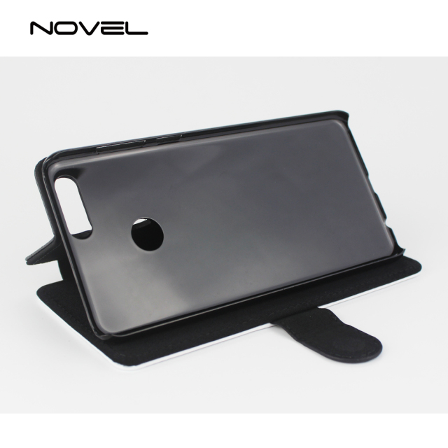 For Huawei Honor 7X Blank Sublimation PU Leather Flip Phone Wallet Case