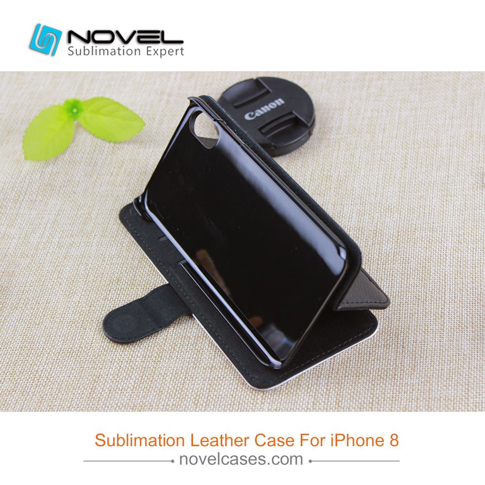 For iPhone XS/iPhone X Sublimation Blank PU Leather Flip Phone Case