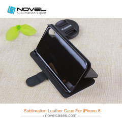 For iPhone XS/iPhone X Sublimation Blank PU Leather Flip Phone Case