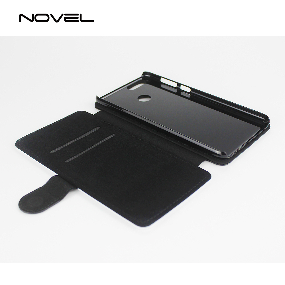 For Huawei Honor 7X Blank Sublimation PU Leather Flip Phone Wallet Case