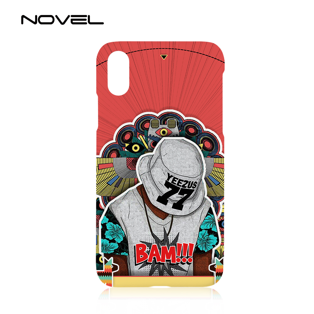 New!!!For iPhone XS Max  6.5" Custom Sublimation Blank 3D Plastic Smartphone Shell Case