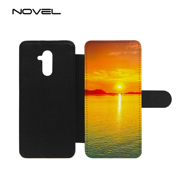 For Huawei Mate 20 Lite Sublimation Blank PU Flip Leather Phone Wallet Case