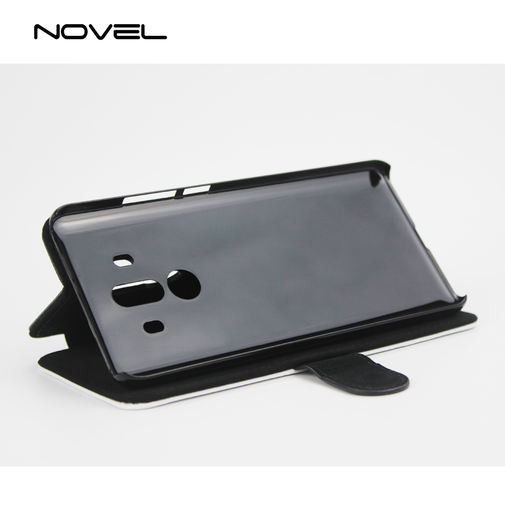 For Huawei Mate 10 Pro Sublimation Blank PU Flip Leather Phone Wallet Case
