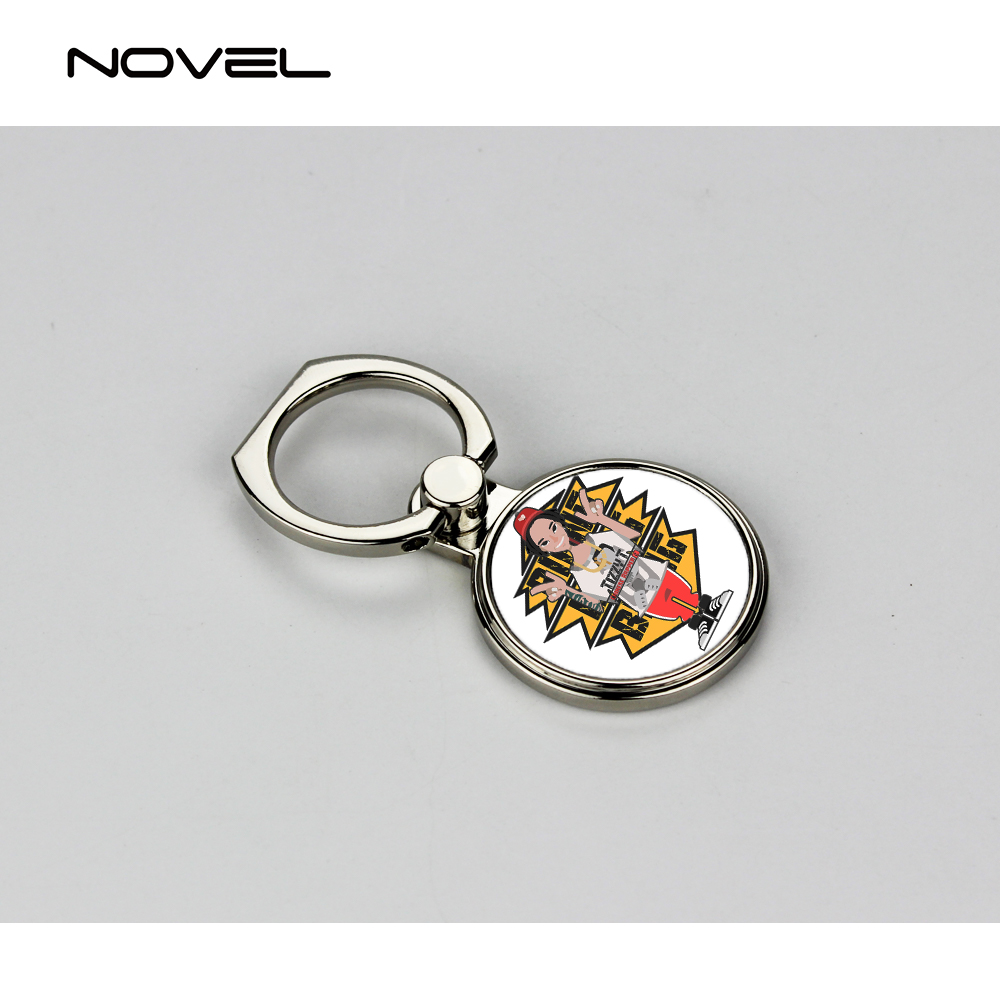 Sublimation Blank Round Ring Holder For Mobile Phone