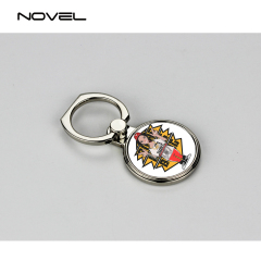Sublimation Blank Round Ring Holder For Mobile Phone