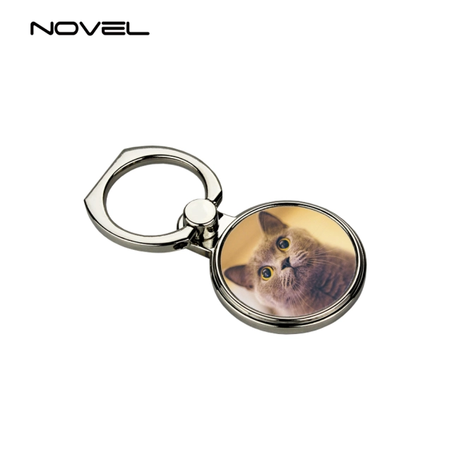 Sublimation Blank Round Ring Holder For Mobile Phone