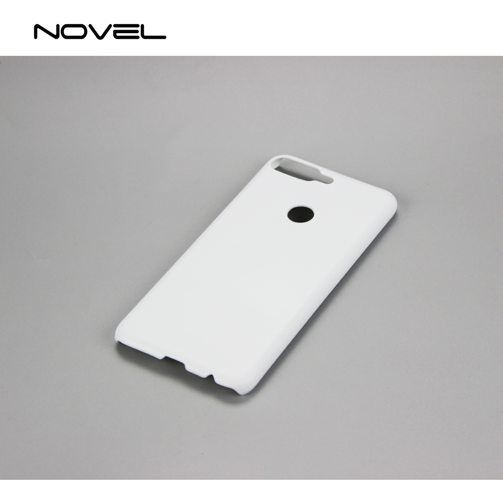 For Huawei Y7 2018 Sublimation Blank 3D Hard Plastic Phone Shell Case