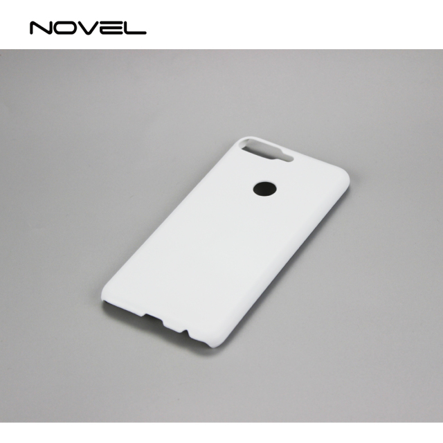 For Huawei Y7 2018 Sublimation Blank 3D Hard Plastic Phone Shell Case