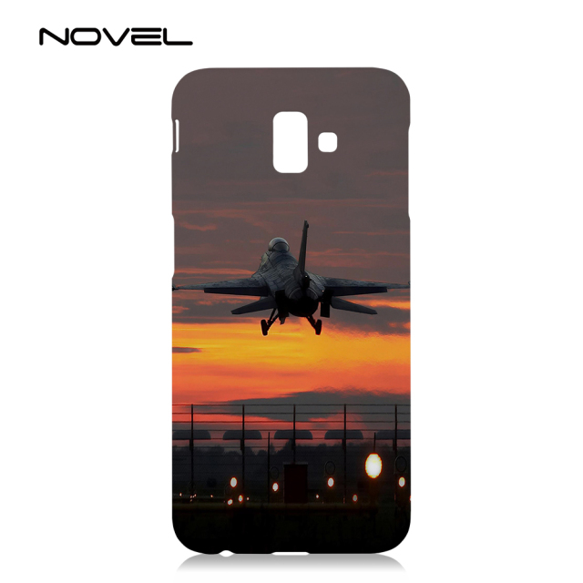 For Galaxy J6 Plus DIY Sublimation Blank Plastic 3D Phone Cover