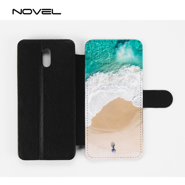 For OPPO R17 Sublimation Blank PU Flip Leather Phone Case Wallet