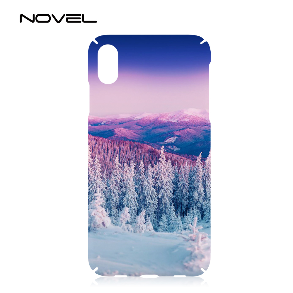 For iPhone XR Full Edge Case 3D Sublimation Blank Plastic Cell Phone Housing