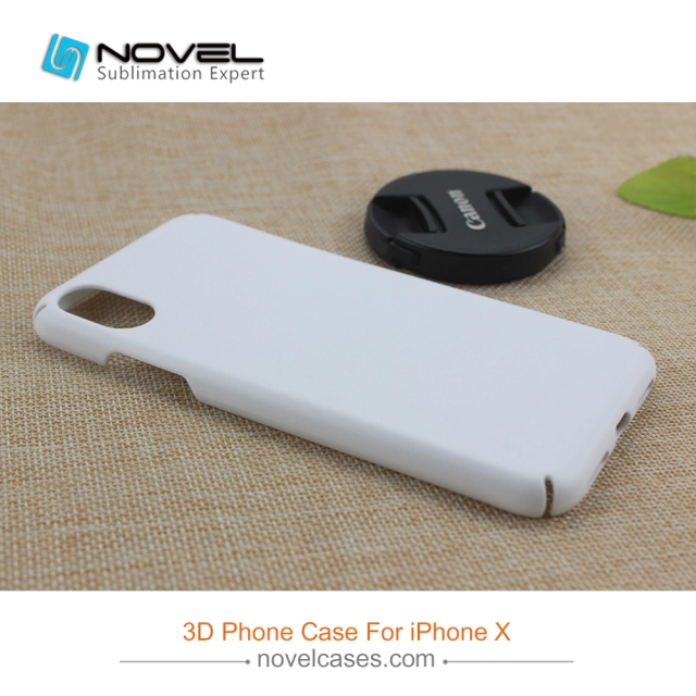 For iPhone X/iPhone XS Full Edge Blank Sublimation 3D Plastic Phone Cover