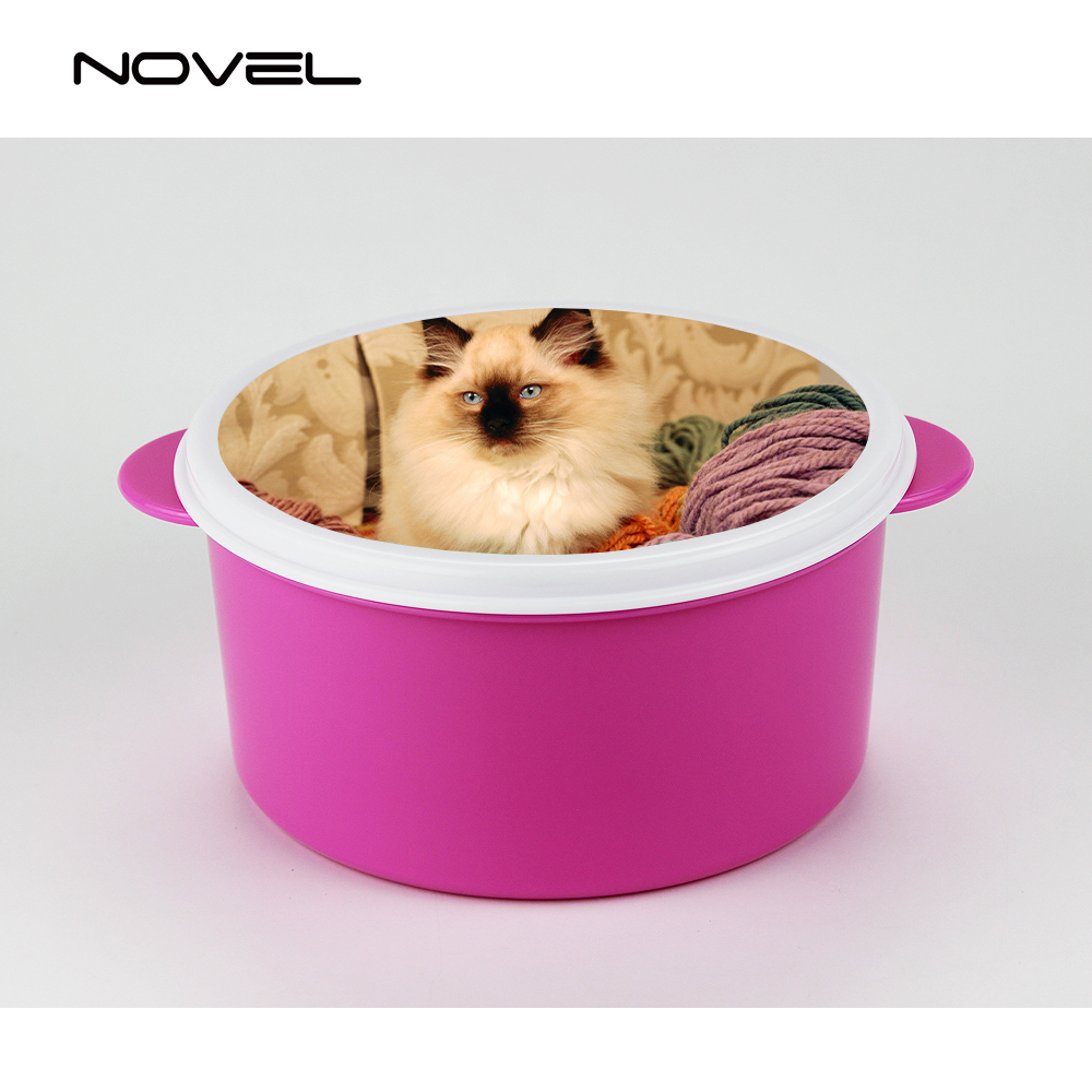 Sublimation DIY Round Plastic Lunch Box