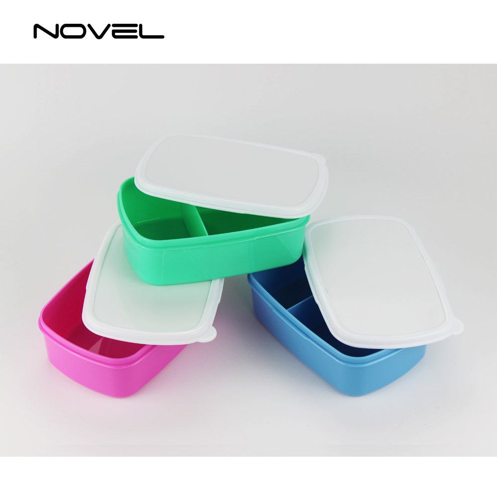 Blank Sublimation Plastic Rectangle Lunch Box With Inner Box