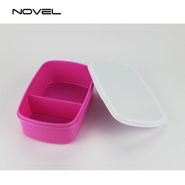 Blank Sublimation Plastic Rectangle Lunch Box With Inner Box