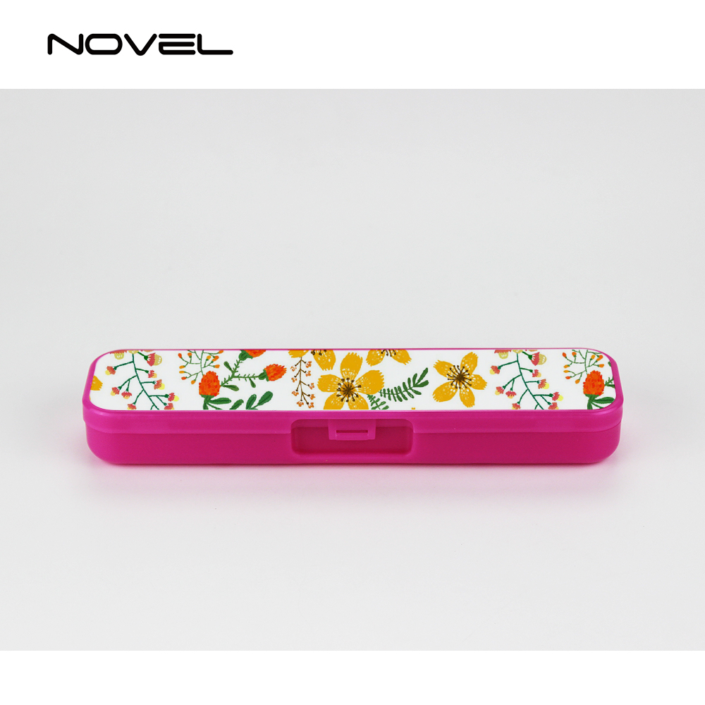 Sublimation Rectangle Plastic Cutlery Box DIY Blank Tableware Box