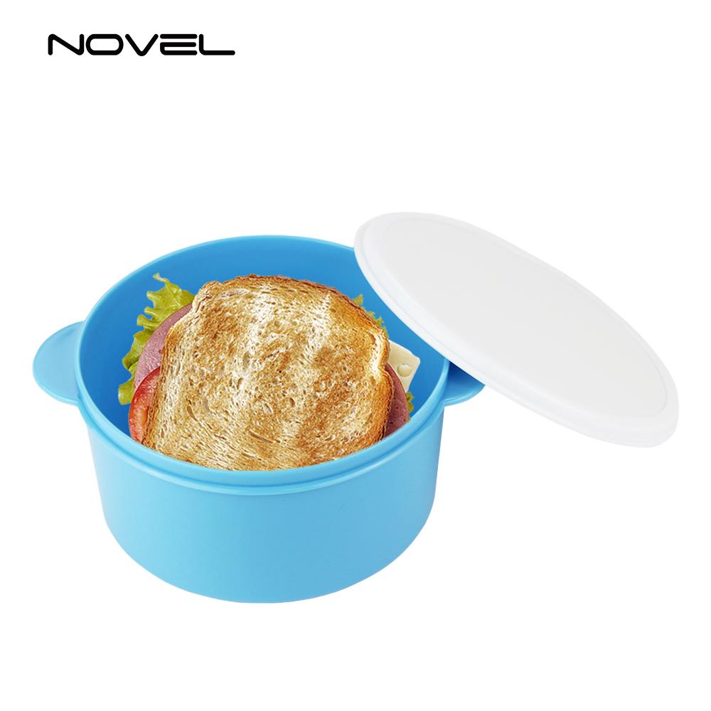 Sublimation DIY Round Plastic Lunch Box