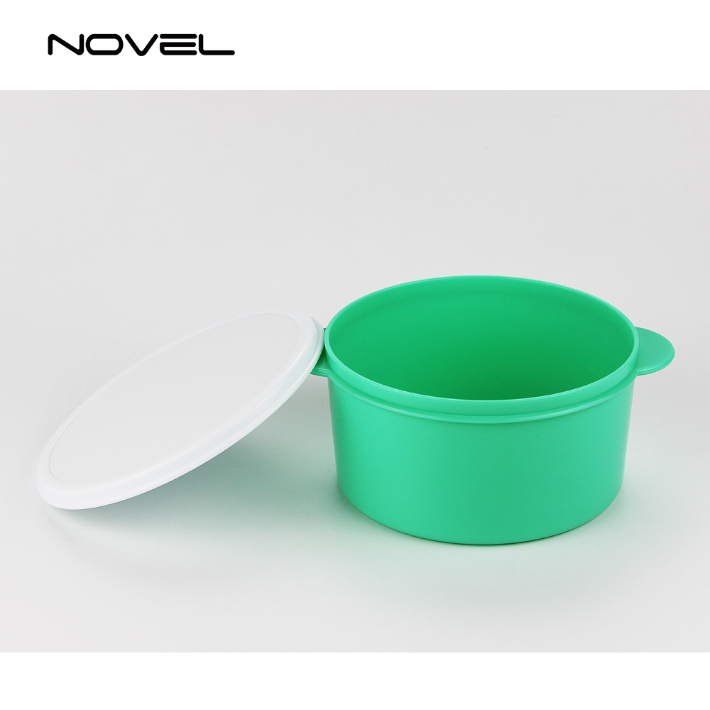 Sublimation DIY Round Plastic Lunch Box