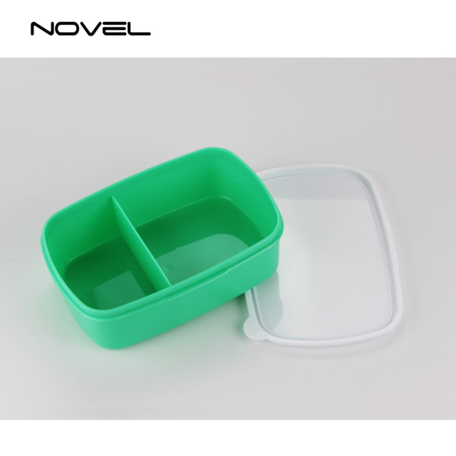 Blank Sublimation Plastic Rectangle Lunch Box With Inner Box