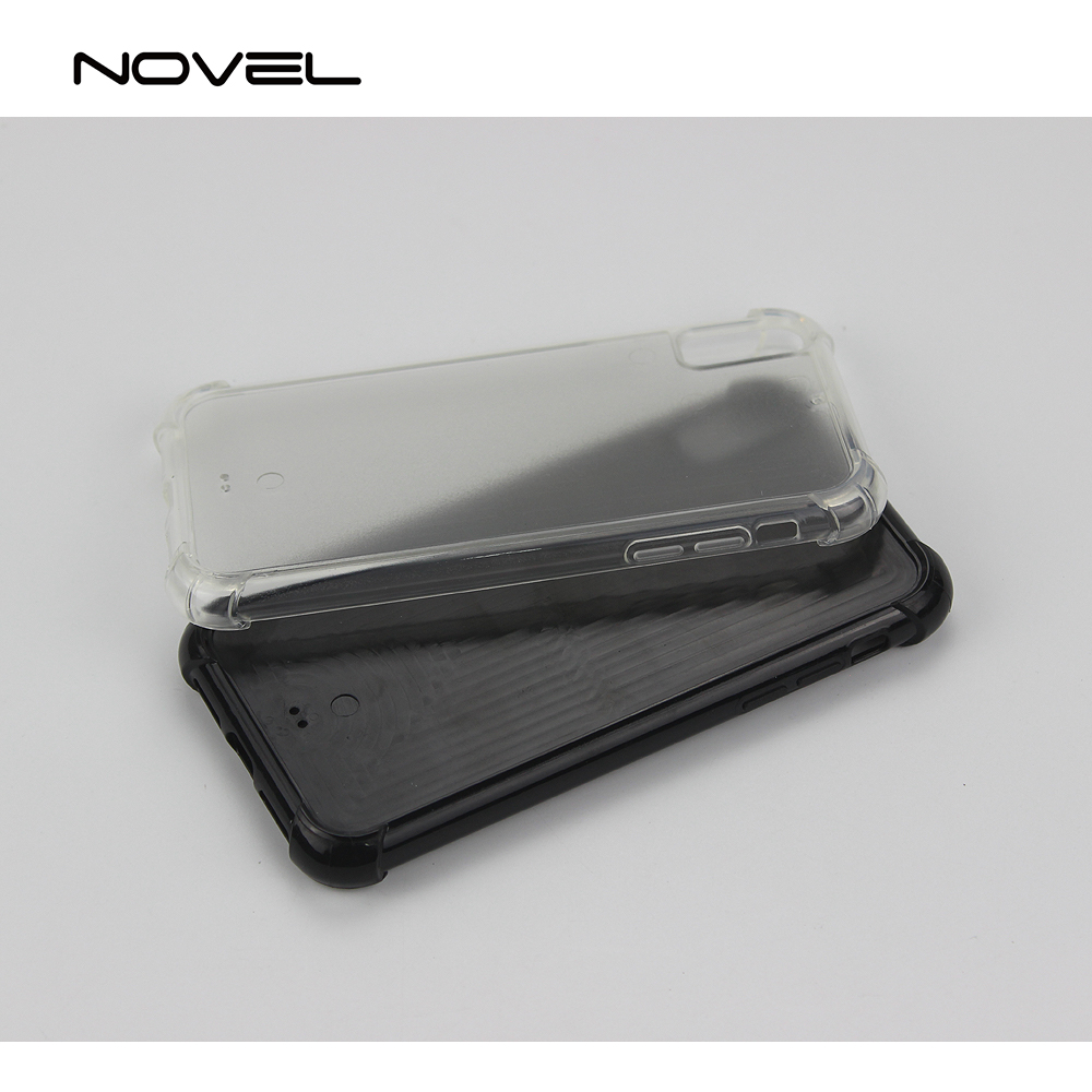 For iPhone XR Sublimation Blank TPU Case For iPhone XS Max With Four Shockproof Corners
