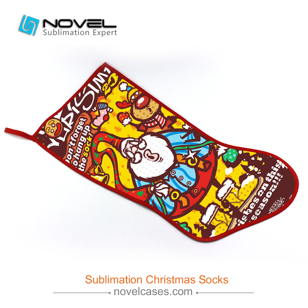 Sublimation Blank Christmas Decoration DIY Christmas Canvas Socks