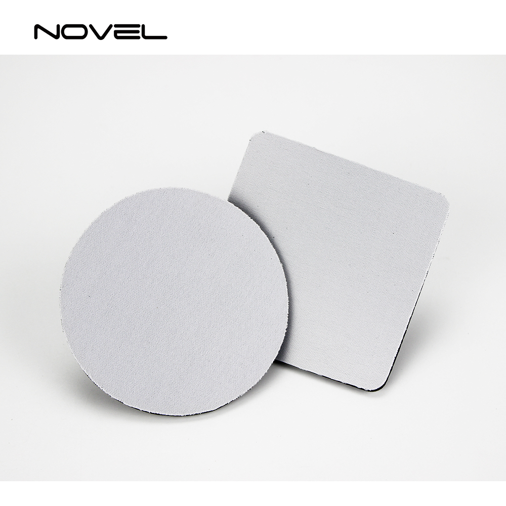 Sublimation Blank Rubber Silicone Coaster Mug Mat-Square & Round
