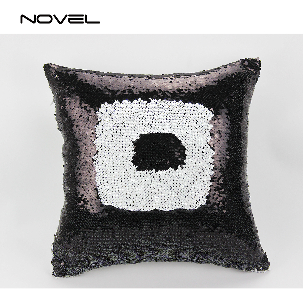 Custom Sublimation Blank Magic Pillow Cover Sequin Pillow Case,Double-Sided Printing