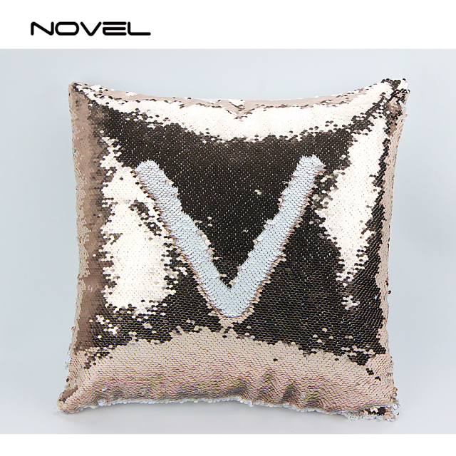 New!!!Custom Sublimation Blank Magic Pillow Cover Sequin Pillow Case,Two-Sided Printing