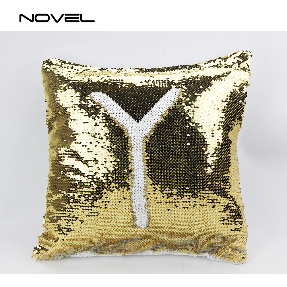 Custom Sublimation Blank Magic Pillow Cover Sequin Pillow Case,Double-Sided Printing