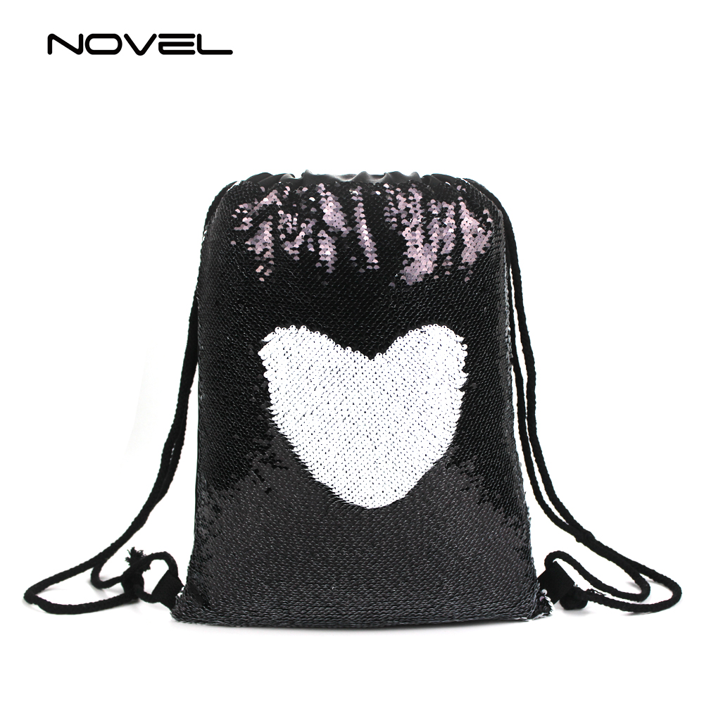 sequin drawstring bag sublimation